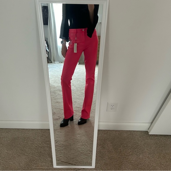 NWT Ultra pink l’agence Ruth coated jeans size 30 🌸 - Picture 6 of 7